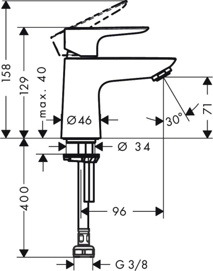 Кран для фильтра Hansgrohe Talis E 71706000 хром