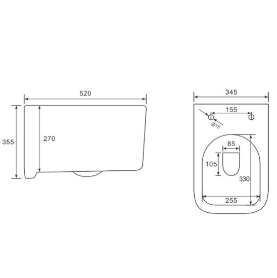 Инсталляция Geberit Duofix Delta 458.163.21.1 с кнопкой + унитаз подвесной  Vincea Ultra Rimless VT1-32