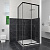 Душевой уголок RGW Classic CL-34B 80x80 профиль черный