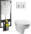Инсталляция с унитазом VitrA Normus 9773B003-7200 кнопка хром