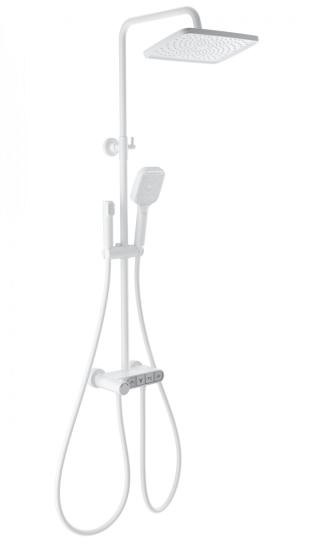 Душевая стойка Wonzon & Woghand Muse Corno WW-B3112-MW с термостатом