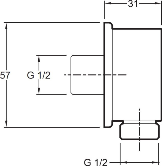 Шланговое подключение Jacob Delafon E75142-CP