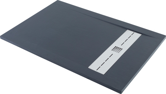 Поддон для душа Aquanet Delight NEW 009B 140x80 черный камень, с сифоном