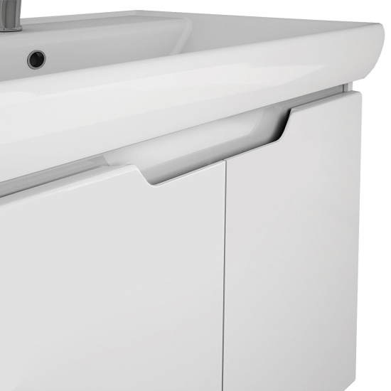 Мебель для ванной Dreja Q(D) 70 белый глянец