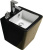 Раковина Melana 805-500VBW черно-белый