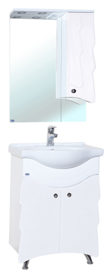 Зеркало-шкаф Bellezza Ёлка 60 R белый