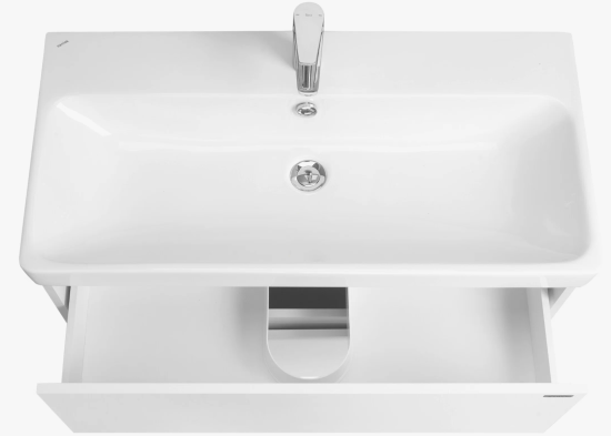 Тумба с раковиной Aquaton Сканди 90 белый глянец