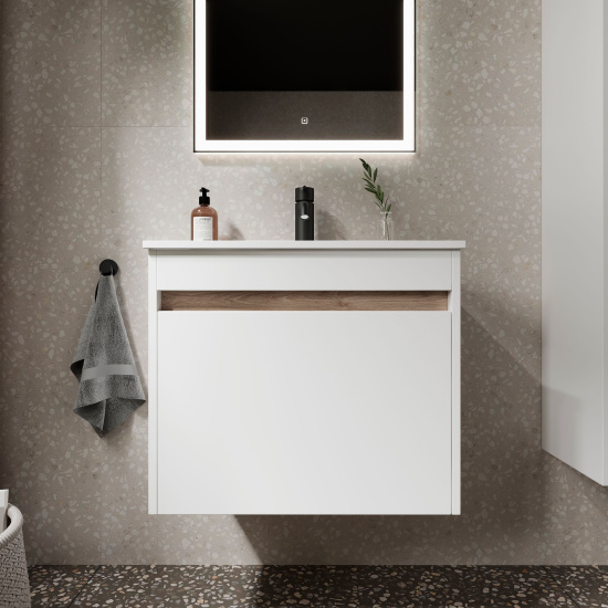 Мебель для ванной Sancos Smart 60 белый глянец