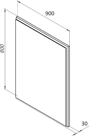 Мебель для ванной Vod-Ok Best 90 напольная, белая