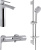 Душевой комплект Jacob Delafon Aleo E72336-CP + E72319-CP + E99898RU-CP