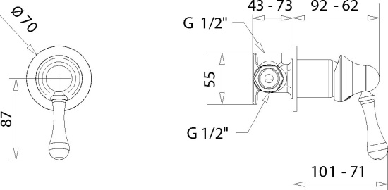 Смеситель для душа Migliore Maya ML.MAY-8930.DO золото