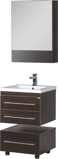 Зеркало-шкаф Aquanet Нота 58 камерино венге