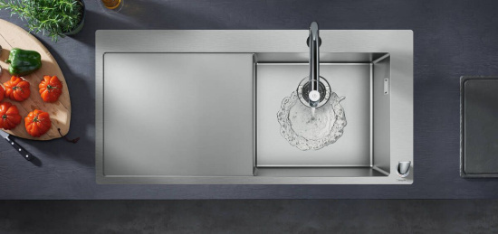 Смеситель для кухни Hansgrohe Metris Select M71 73804000 хром
