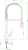 Смеситель для кухни Fiore Katana 77CR5425 Смеситель для кухни Fiore Katana 77CR5425