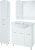Зеркало Bellezza Амелия 80 L, белое