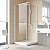 Душевой уголок Vegas Glass EP-Fis LUX 90*100 01 crystalvision L профиль белый, стекло crystalvision