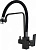 Смеситель для кухни Haiba HB76857 с гибким изливом черный/хром