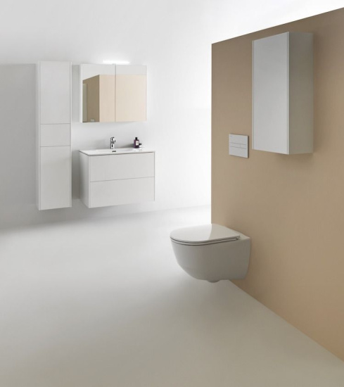 Зеркало-шкаф Laufen Base 80 белое матовое