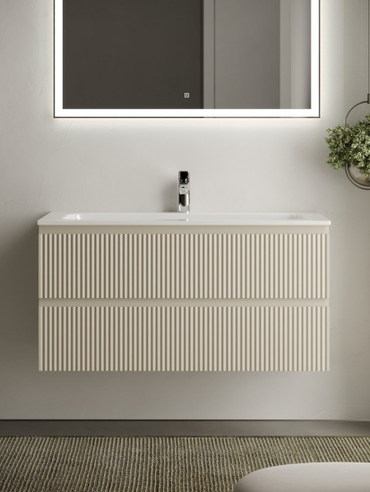 Тумба с раковиной Sancos Snob R 100 Beige Soft SNR100CE, подвесная