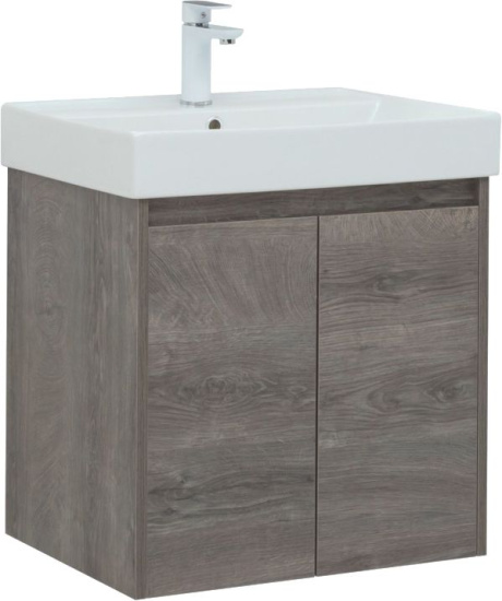 Мебель для ванной Aquanet Nova Lite 60 дуб рошелье, с дверками