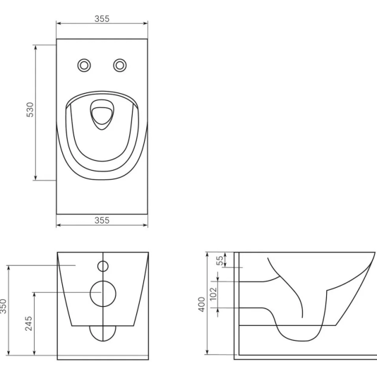 Инсталляция Grohe Rapid SL 38772001 с кнопкой + унитаз подвесной beWash Bogen 88303201