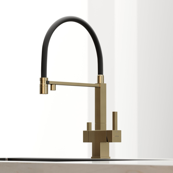 Смеситель для кухни Sancos Moro SC4006BG, брашированное золото