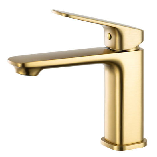 Смеситель для раковины Gappo G1028-3, золотой сатин