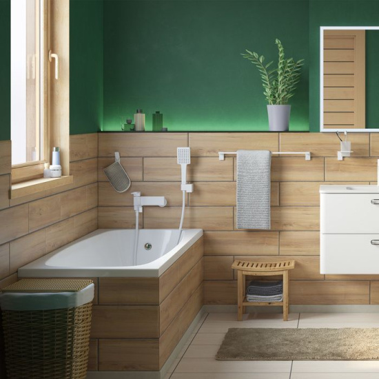 Смеситель для ванны Iddis Slide SLIWT00i02 белый