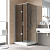 Душевой уголок Vegas Glass GPS-Fis LUX 80*120 07 07 L, профиль матовый хром, стекло графит