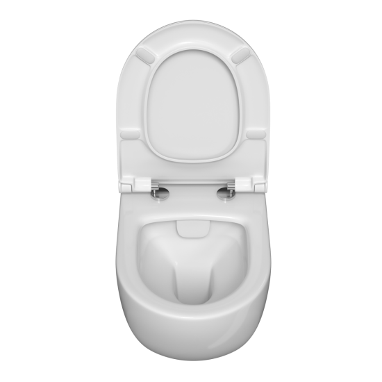 Инсталляция с унитазом VitrA Sento 9830B003-7212 с кнопкой хром
