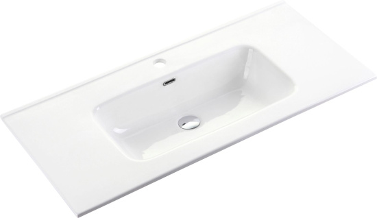 Тумба с раковиной Sancos Libra 90 белый глянец