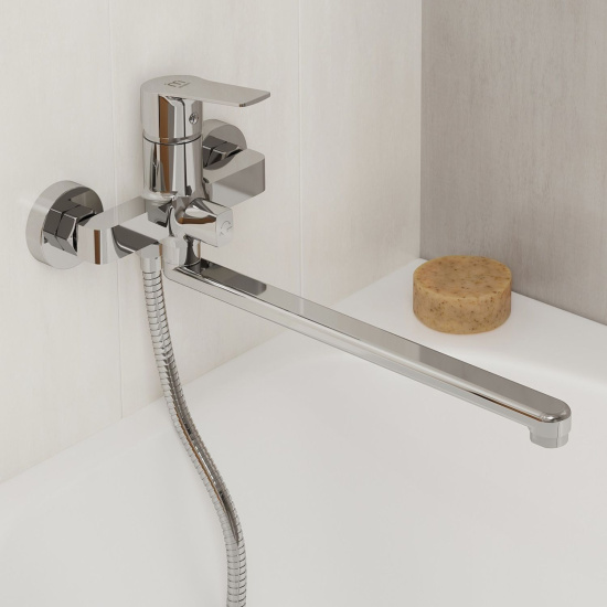 Смеситель для ванны Milardo Helic HELSB02M10 универсальный