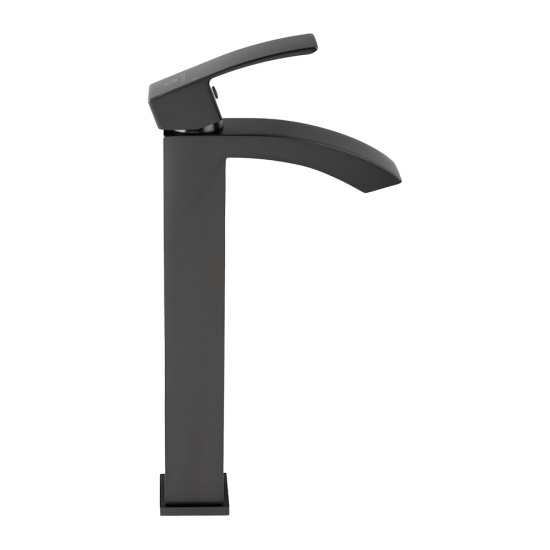 Смеситель для раковины высокий Filarete Waterfall FL6010BG, графит
