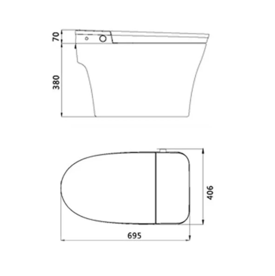 Унитаз приставной Panasonic 2710