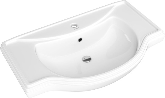 Тумба с раковиной Misty Жардин 85 светло-бежевая