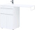 Тумба с раковиной Aquanet Токио 120 L белая напольная, 1 ящик, 2 дверцы