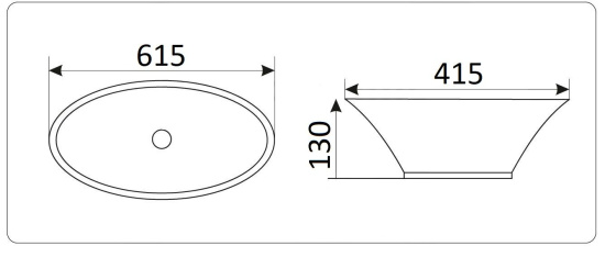 Накладная раковина CeramaLux 220