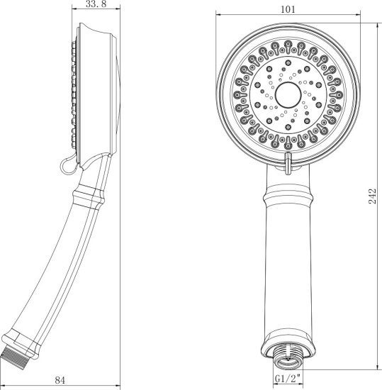 Душевая лейка Lemark LM8118C