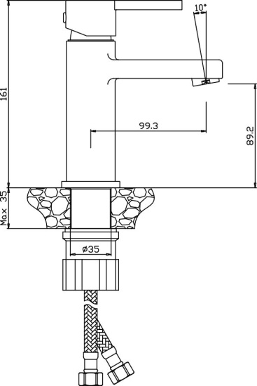 Смеситель для раковины Olive'S Torres 17100TRB