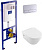 Инсталляция Villeroy & Boch 9224 6100 + кнопка Viconnect 9224 9061 хром + унитаз подвесной Villeroy & Boch Omnia Architectura 5684HR01 alpin