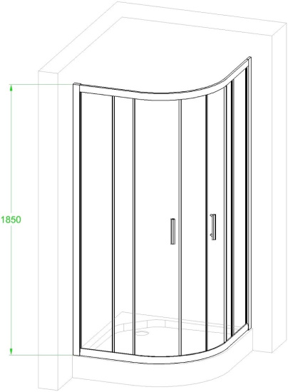 Душевой уголок Royal Bath HKD RB100HKD-T-BL 100x100