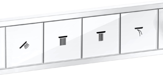 Смеситель для душа Hansgrohe RainSelect 15382700 термостат, белый матовый