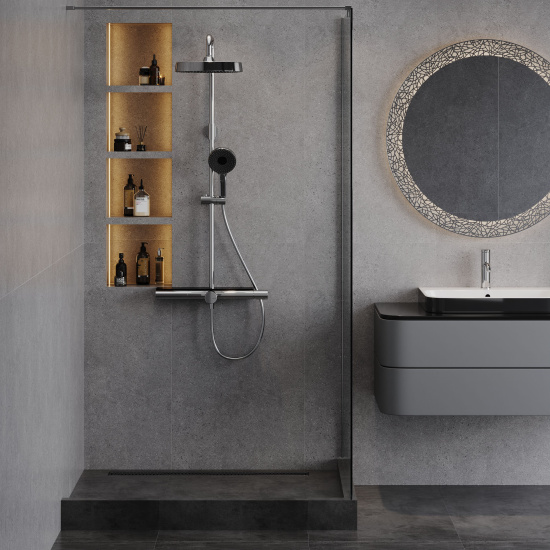 Душевая стойка AQUAme AQM8010CR