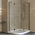 Душевой уголок Vegas Glass AFS-F Lux 120*80 05 01 R профиль бронза, стекло прозрачное