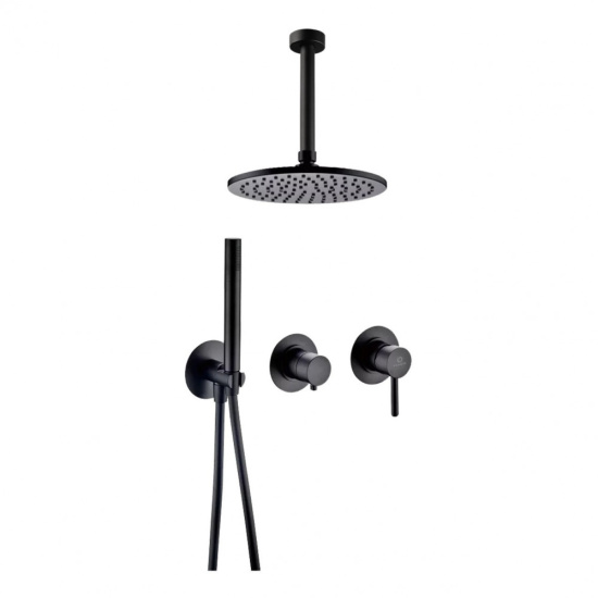 Душевая система Filarete Roun FL1032BL, черный