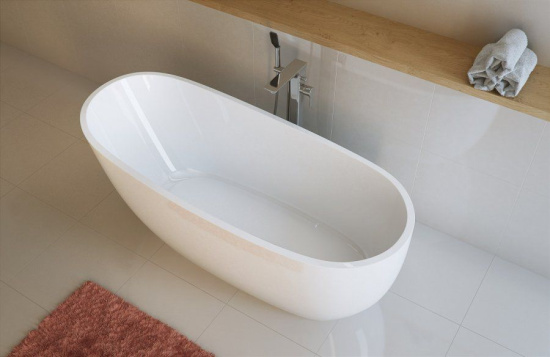 Акриловая ванна Excellent Comfort+ 175x75 см отдельностоящая белая