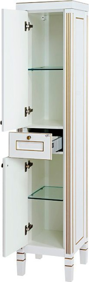 Пенал Misty Женева 40 L белая патина