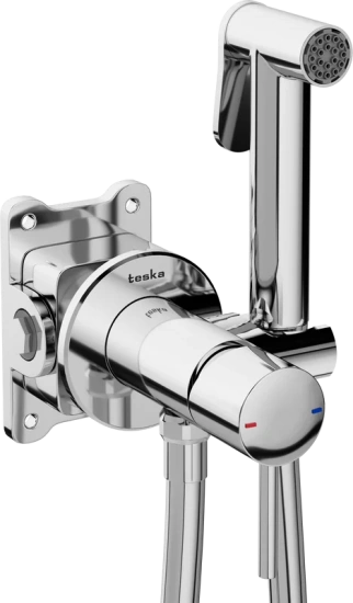 Гигиенический душ Teska Pulito BTK 6800 со смесителем, хром