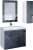 Тумба с раковиной Marka One Liriya 75П black stone Тумба с раковиной Marka One Liriya 75П black stone