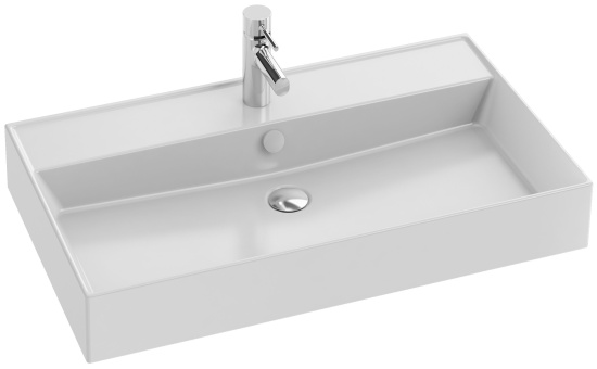 Тумба с раковиной Jacob Delafon Vivienne 80 белая, ручки хром